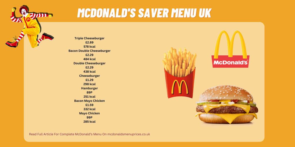 McDonald's Saver Menu